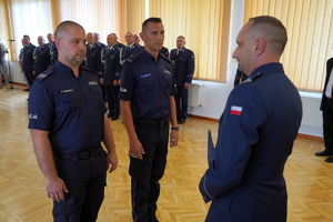 Ślubowanie nowych policjantów