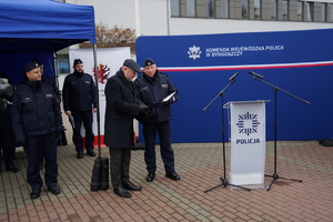 Uroczyste przekazanie pojazdów służbowych