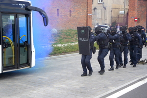 Festyn inaugurujący Wojewódzkie Obchody Święta Policji kujawsko-pomorskiego garnizonu w Toruniu. Policyjny pokaz