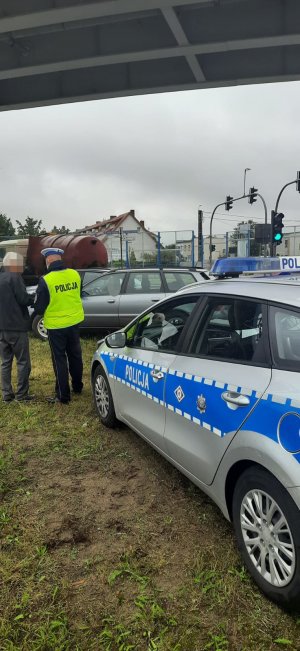 kolizja dwóch pojazdów na szosie lubickiej