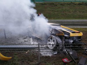 zdjęcia zrobione przez strażaków i policjantów na miejscu zdarzenia