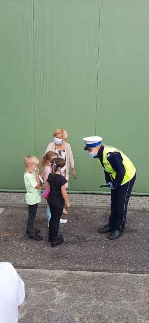 zdjęcia z akcji Bezpieczna droga do szkoły