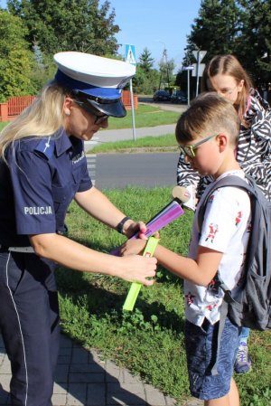 zdjęcia z akcji Bezpieczna droga do szkoły