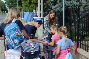 zdjęcia z akcji Bezpieczna droga do szkoły