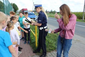 zdjęcia z akcji Bezpieczna droga do szkoły