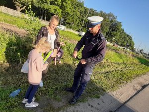 zdjęcia z akcji Bezpieczna droga do szkoły