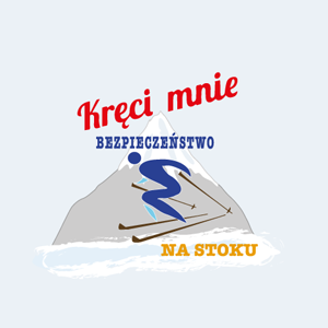 logo akcji kręci mnie bezpieczeństwo na stoku