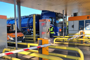 kontrola trzeźwości na autostradzie