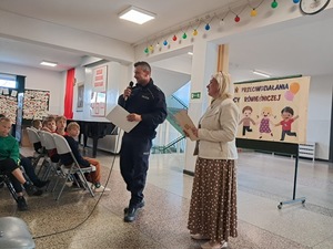 Mecz policjantów z uczniami