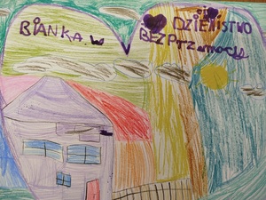 Plakaty narysowane przez dzieci nt. przemocy