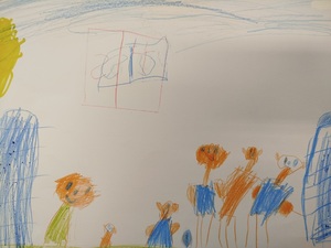 Plakaty narysowane przez dzieci nt. przemocy